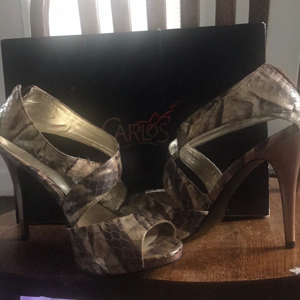 Calico- gold Carlos Santa heels